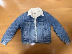 80s USA製 Levi's デニム ボアジャケット　42R