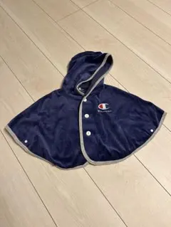 Champion フード付きポンチョ 60サイズ ネイビー