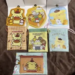 ポムポムプリン 巾着 ポーチ セット