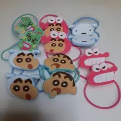 クレヨンしんちゃん　ヘアゴム　12個セット