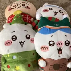クリスマスデザイン　ちいかわぬいぐるみセットのサムネイル