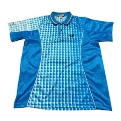 Butterfly バタフライ えり付きチェック柄 卓球ユニフォーム Oサイズ