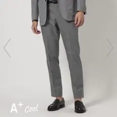 値下げ【新品】A+ COOL ハウンドトゥース アジャスター スラックス