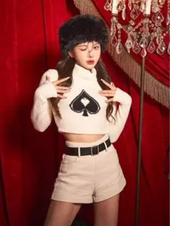 Darich スペードタートルニットトップス