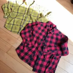 UNIQLO GU 長袖シャツ 130サイズ 2枚セット