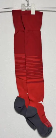 レッド グラデーションストライプソックス