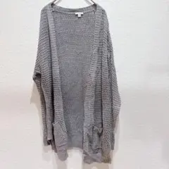 Gap グレー ニットカーディガン M