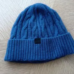 NIKE ケーブル編み ニット帽 青