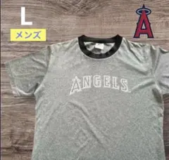 【MLB公式】ロサンゼルス エンゼルス Tシャツ L杢グレー 速乾 ルームウェア
