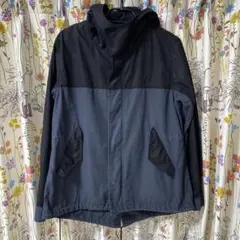 FRED PERRY フード付きジャケット ブラック ネイビー S F2579のサムネイル
