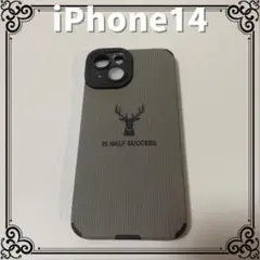【新品未使用】iPhone14 鹿ワンポイント スマホケース
