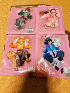 鬼滅の刃 AGF 卯年 アクスタ 竈門炭治郎　竈門禰豆子　我妻善逸　嘴平伊之助