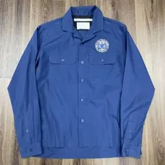 ホワイトマウンテニアリング　ワッペン 開襟ワークシャツ