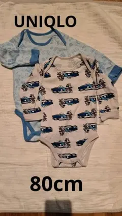 ユニクロ　ロンパース80cm2枚セット