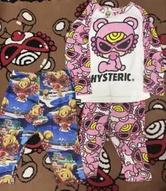 ヒスミニ　テディミニTシャツ・パンツセット 3点