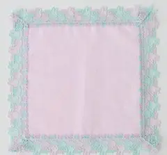「新品未開封品」近沢レース ミッフィー バイカラーハンカチ ライトピンク 完売