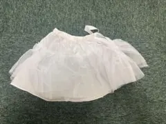 ホワイト フリル付き パニエ