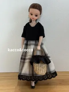 22センチドール服 ハンドメイド 2点セットNo.488 - メルカリ