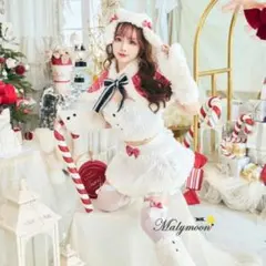 Malymoon マリームーン　ホワイト　ニット　バニーサンタ　マリームーンのサムネイル