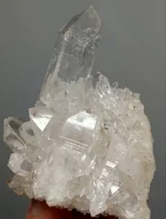 超希少　両面水晶　レインボー入り　マニカラン産　ヒマラヤ水晶クラスター　原石