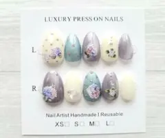 6月の紫陽花ネイル【雨音のワルツ☂︎⚘﻿ .∘】