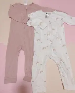 H&M ロンパース2枚セット　90㎝程度