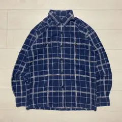 80~90s old JUNMEN 長袖シャツ チェック ボックスシルエットのサムネイル