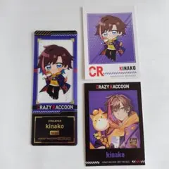 CR　GiGO 特典 チェキ風カード　箔押しクリアしおり　きなこ