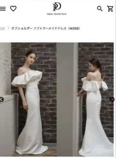 バッグ付】DressProductionリボンショルダーフリルドレス(N02) - メルカリ