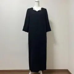 リネン100% ロングワンピース