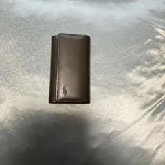 新品未使用　ポロラルフローレン　ダークブラウン　レザーキーケース