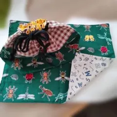 お弁当袋　ランチマットセット　ハンドメイド