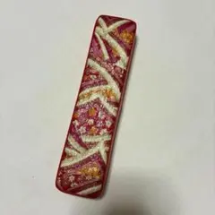 和紙の筆箱　昭和　赤色