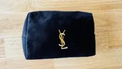 YSL 黒 コーデュロイ ポーチ