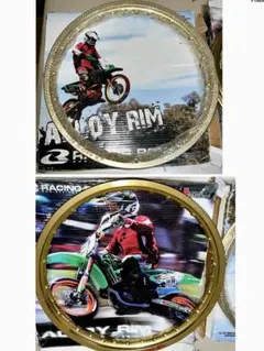 新品RCB 17インチ36本スポーク車アルミリム2本（フロントリア兼用）カブ系