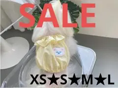 【SALE】犬服ドッグウェア★熊ワッペン★イエロー★XS★S★M★Lのサムネイル