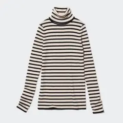 ユニクロメリノリブタートルネックセーター