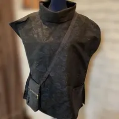 大島紬チュニック、ポシェット付き(サービス品)