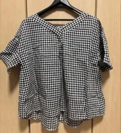 ギンガムチェック 半袖シャツ