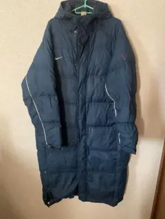 Nike ナイキロングダウン ネイビー ベンチコート