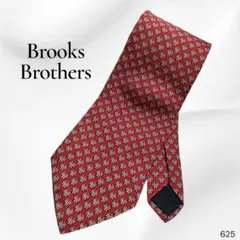 ブルックスブラザーズ USA製 ペンギン柄 ネクタイ シルク 赤