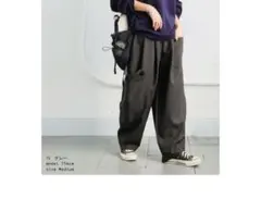 antiqua『 ワイドシルエット✩カジュアルパンツ 』カラー:グレー