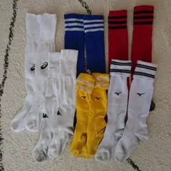 サッカーソックス 6足セット ASICS、mizuno、adidas、Kappa