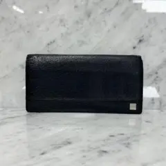 Calvin Klein カルバンクライン 長財布 本革 ネイビー 銀ロゴ