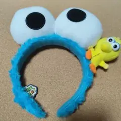 ユニバ　カチューシャ　セサミストリート　クッキーモンスター