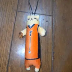 バスケットボール ユニフォーム のびねこ ぬいぐるみ ストラップのサムネイル