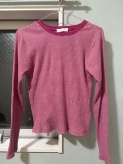 センスオブプレイスバイアーバンリサーチ 　クルーネックリンガーボーダーTシャツ