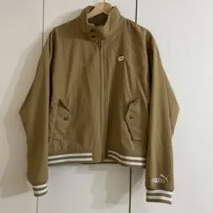 PUMA ベージュ ウーブンジャケット S ナイロン