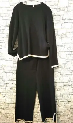 ニット　パンツ　セットアップ