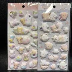 もっと！ふにふにシール　リラックマ　いしよわちゃん ぷっくりシール